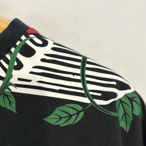 BOY London Black Tie-Waist Rose T-Shirt XS - Picture 11 of 11